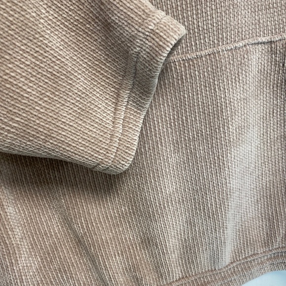 Spring & Mercer XL Pullover Chenille cowl neck light Rose Front Pocket - Picture 10 of 16